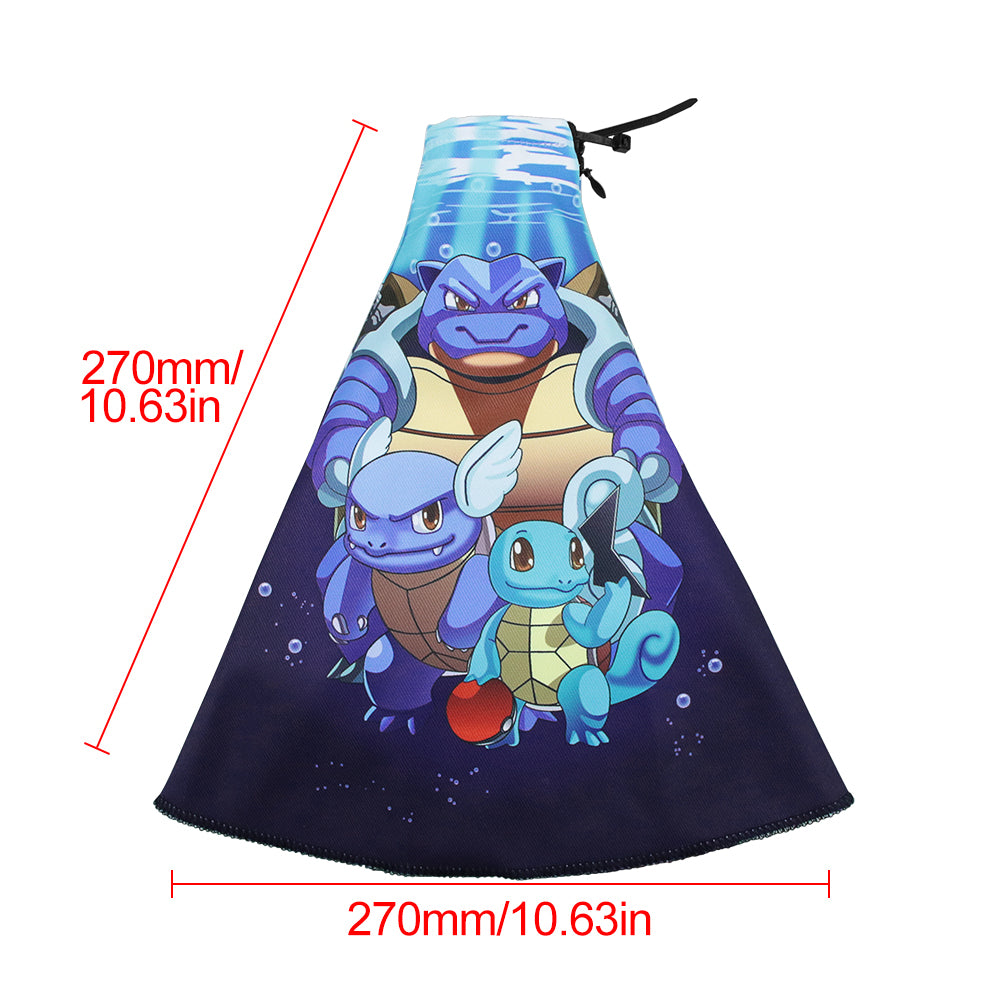 Brand New Universal Water Pokémon Style Black Stitch Fabric Gear Manual Shifter Shift Knob Boot