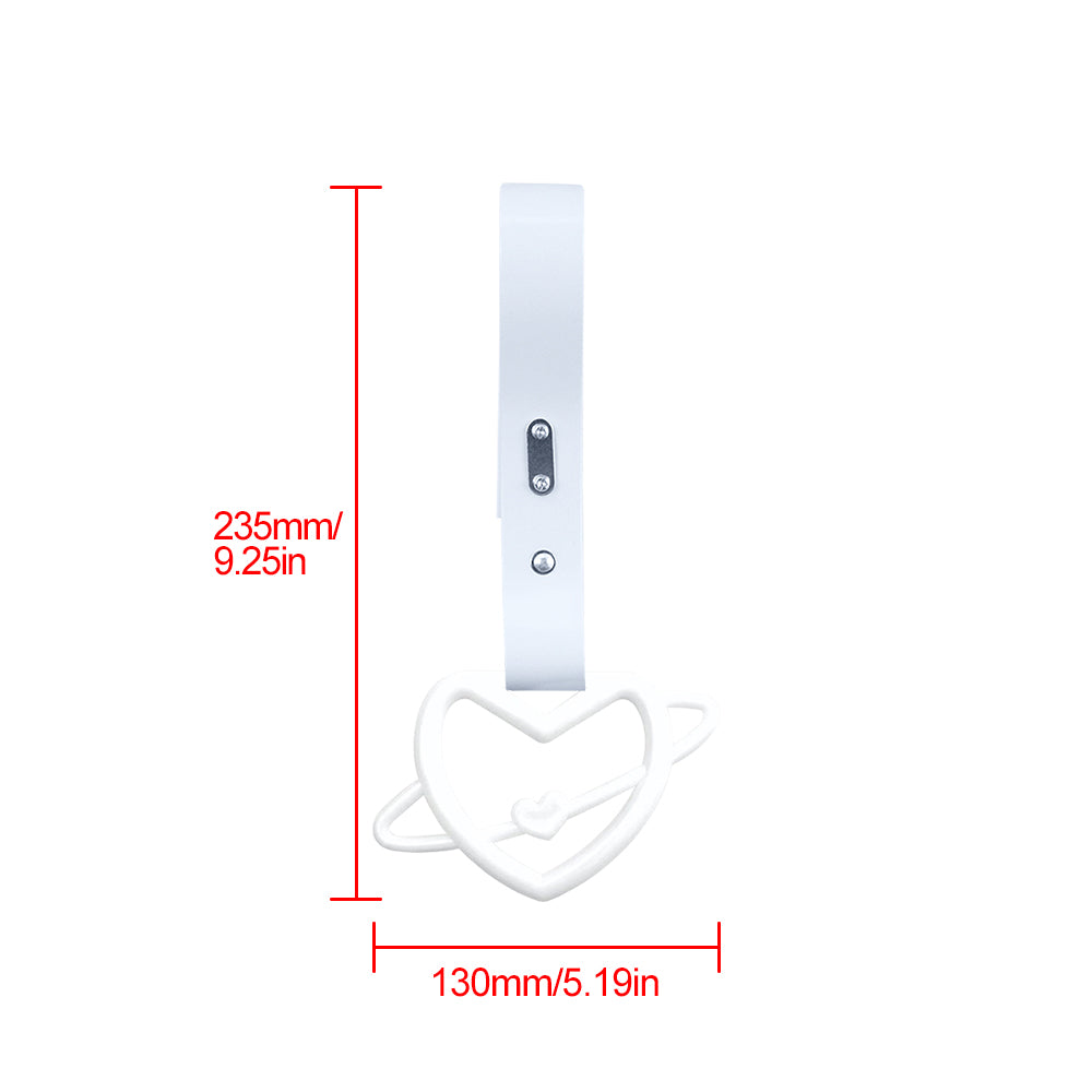 Brand New Space Heart White JDM TSURIKAWA Ring Subway Train Bus Handle White Strap Charm Drift