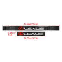 Load image into Gallery viewer, Brand New 4PCS Universal Lexus Real Carbon Fiber Black Car Door Scuff Sill Cover Panel Step Protector