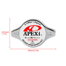 Load image into Gallery viewer, Brand New JDM 1.3bar 9mm APEXI Racing Chrome Racing Cap High Pressure Radiator Cap For Universal