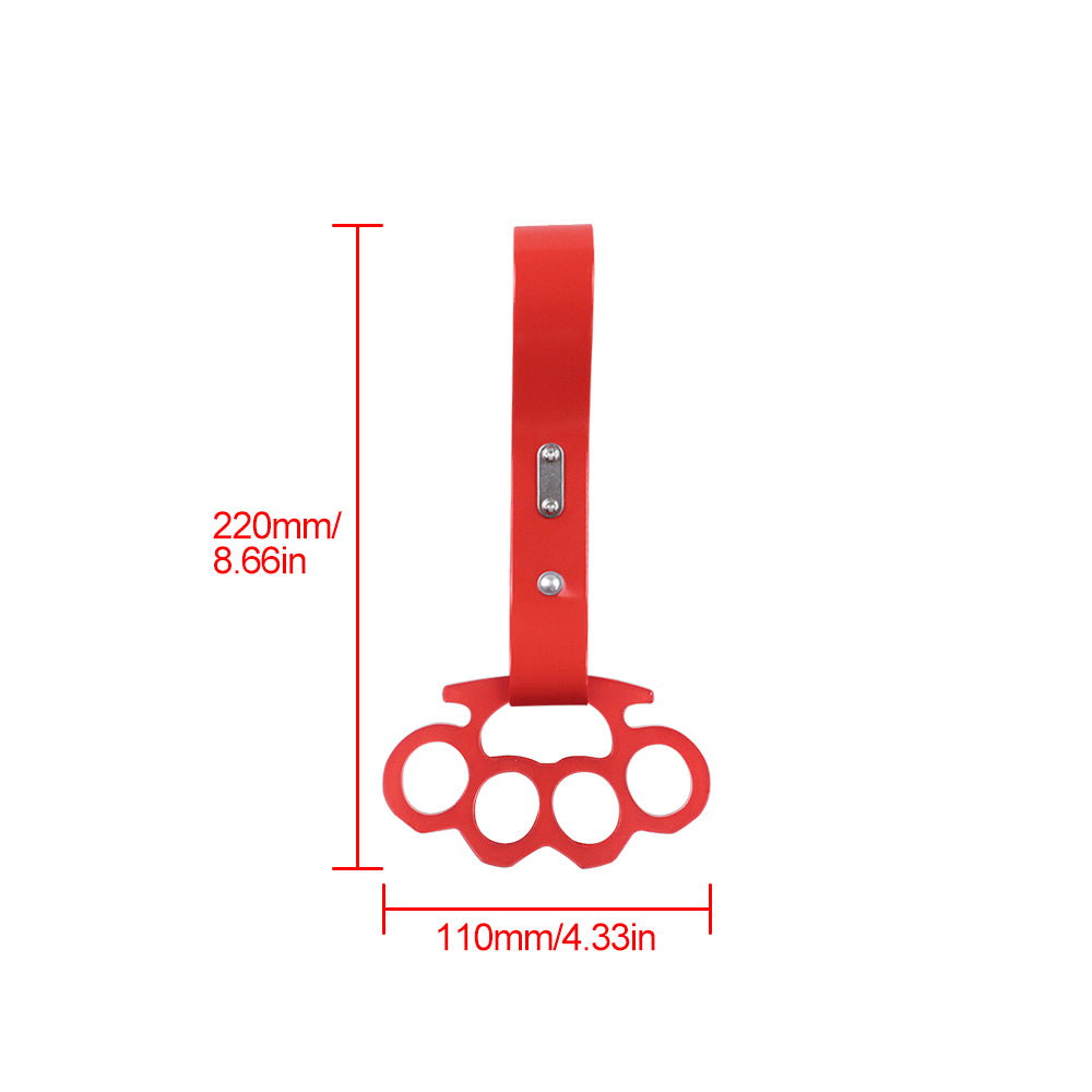 BRAND NEW KNUCKLES JDM TSURIKAWA Ring Subway Train Bus Red Strap Charm Drift