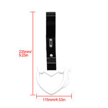 Load image into Gallery viewer, Brand New Devil Love Heart White JDM TSURIKAWA Ring Subway Train Bus Handle Black Strap Charm Drift