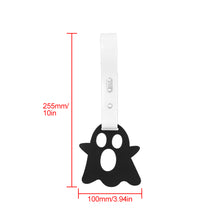 Load image into Gallery viewer, Brand New Ghost Shaped Black JDM TSURIKAWA Ring Subway Train Bus Handle White Strap Charm Drift