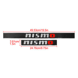 Brand New 4PCS Universal Nismo Real Carbon Fiber Black Car Door Scuff Sill Cover Panel Step Protector