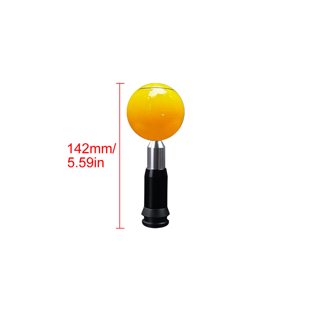 Brand New Universal JDM SMILE FACE YELLOW Round Ball Shift Knob Automatic Car Gear Shifter