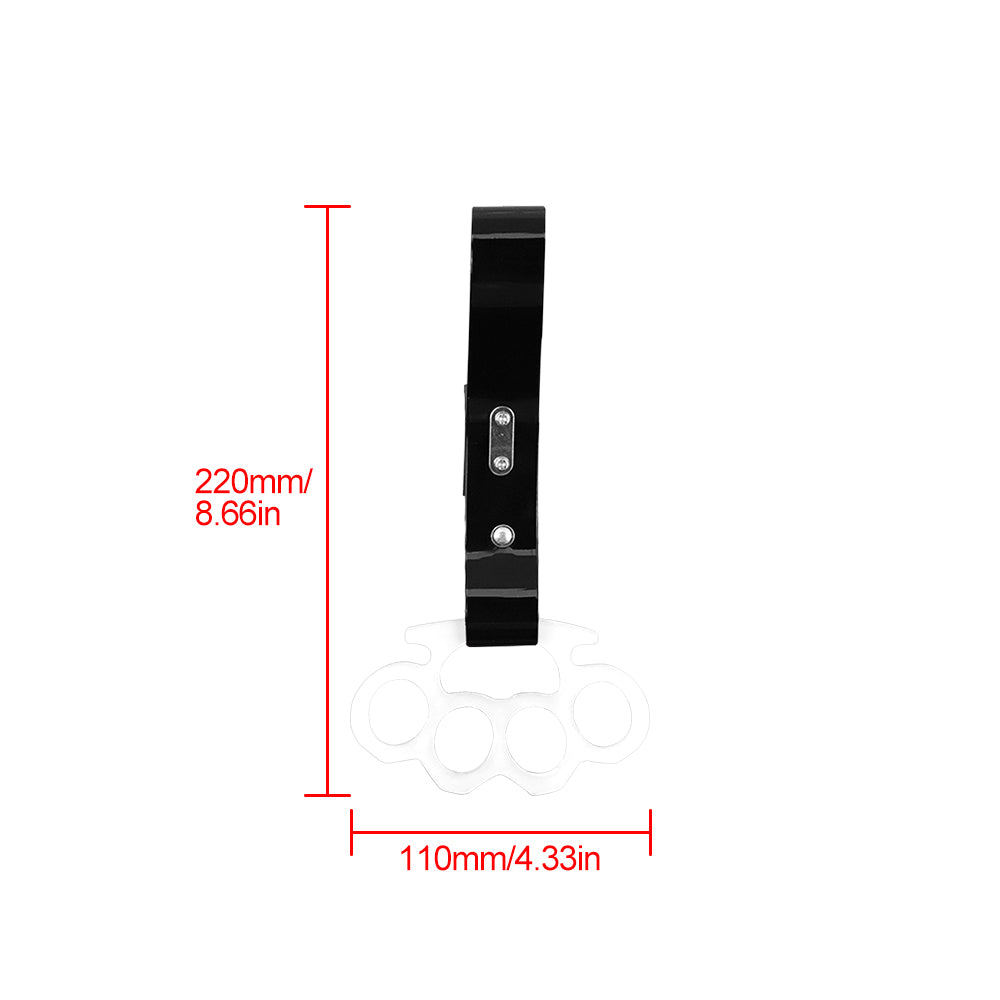 BRAND NEW KNUCKLES JDM TSURIKAWA Ring Subway Train Bus White Black Strap Charm Drift