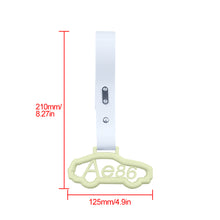 Load image into Gallery viewer, Brand New AE86 CAR Glow In The Dark Green JDM TSURIKAWA Ring Subway Train Bus Handle Black Strap Charm Drift