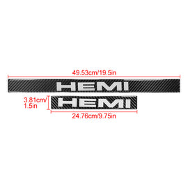 Brand New 4PCS Universal HEMI Real Carbon Fiber Black Car Door Scuff Sill Cover Panel Step Protector