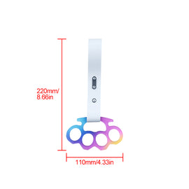 BRAND NEW KNUCKLES JDM TSURIKAWA Ring Subway Train Bus White Handle Strap Charm Drift