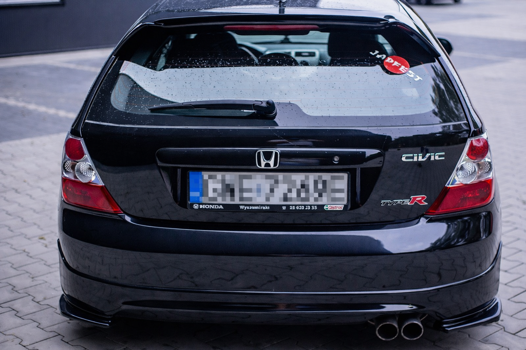 BRAND NEW 2002-2005 HONDA CIVIC SI EP3 Hatchback JDM Honda Black H Rear Emblem