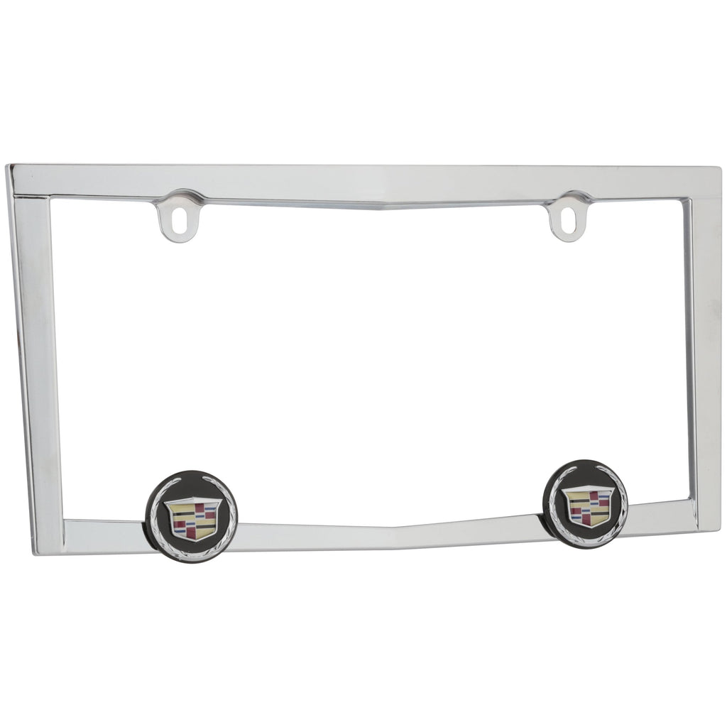 BRAND NEW Official Licensed Product Cruiser Accessories License Plate Frame Cadillac Logo Chrome (10330) License Pate Frame