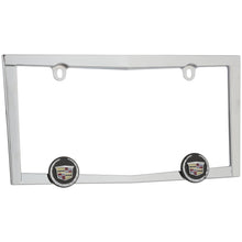 Load image into Gallery viewer, BRAND NEW Official Licensed Product Cruiser Accessories License Plate Frame Cadillac Logo Chrome (10330) License Pate Frame