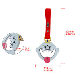Brand New Anime KING BOO JDM TSURIKAWA Ring Subway Train Bus Handle Red Strap Charm Drift