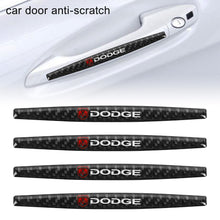 Load image into Gallery viewer, Brand New 4PCS Dodge Real Carbon Fiber Anti Scratch Badge Car Door Handle Cover Trim