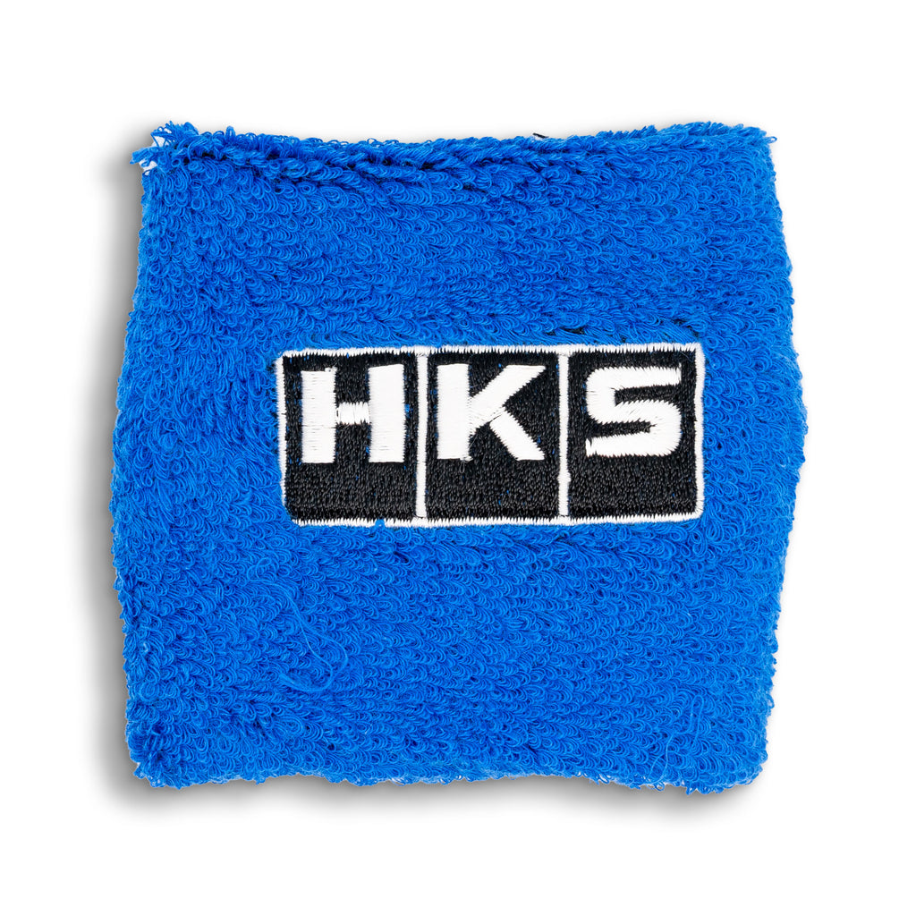 Brand New 2PCS Racing HKS Blue Car Reservoir Tank Oil Cover Sock Racing Tank Sock