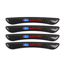 Load image into Gallery viewer, Brand New 4PCS Ford Racing Real Carbon Fiber Anti Scratch Badge Car Door Handle Cover Trim