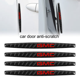 Brand New 4PCS GMC Real Carbon Fiber Anti Scratch Badge Car Door Handle Cover Trim