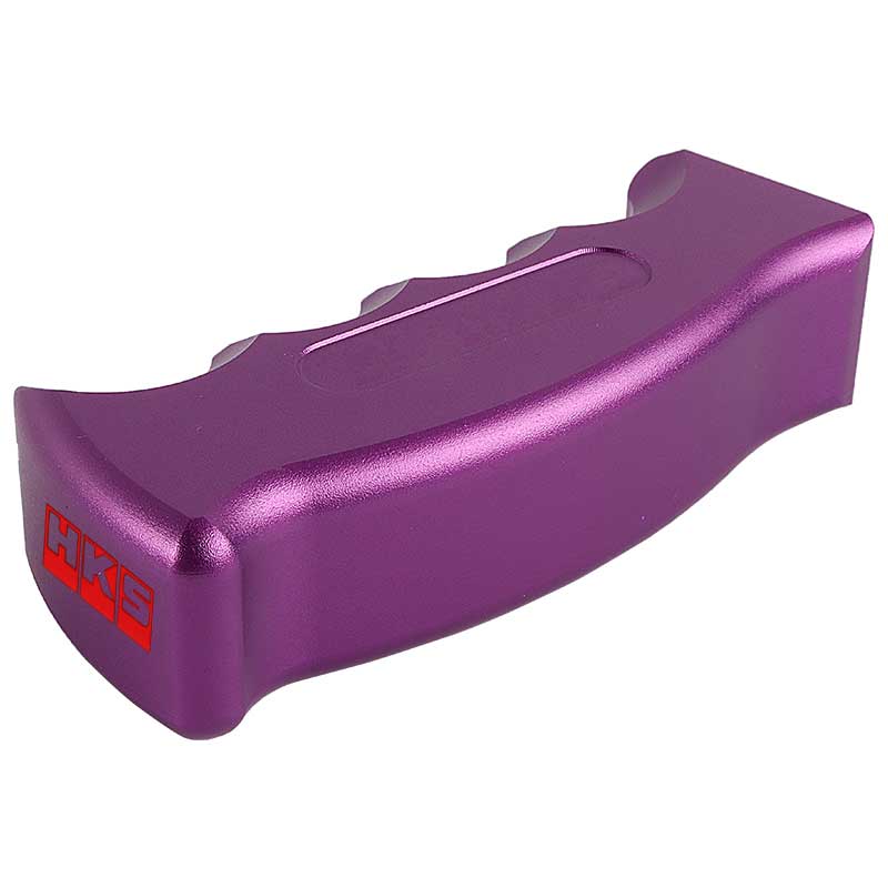 Brand New HKS Universal Purple Aluminum Slotted Pistol Grip Handle Manual Gear Shift Knob Shifter M8 M10 M12