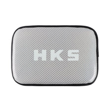 Load image into Gallery viewer, BRAND NEW UNIVERSAL HKS CARBON FIBER SILVER Car Center Console Armrest Cushion Mat Pad Cover