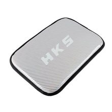 Load image into Gallery viewer, BRAND NEW UNIVERSAL HKS CARBON FIBER SILVER Car Center Console Armrest Cushion Mat Pad Cover