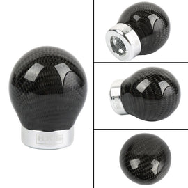 Brand New HKS Universal Real Carbon Fiber Round Ball Manual Car Racing Gear Shift Knob Shifter M12 M10 M8
