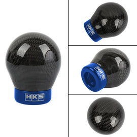 Brand New HKS Universal Real Carbon Fiber Round Ball Manual Car Racing Gear Shift Knob Shifter M12 M10 M8