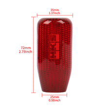 Load image into Gallery viewer, Brand New Universal V5 HKS Red Real Carbon Fiber Car Gear Stick Shift Knob For MT Manual M12 M10 M8