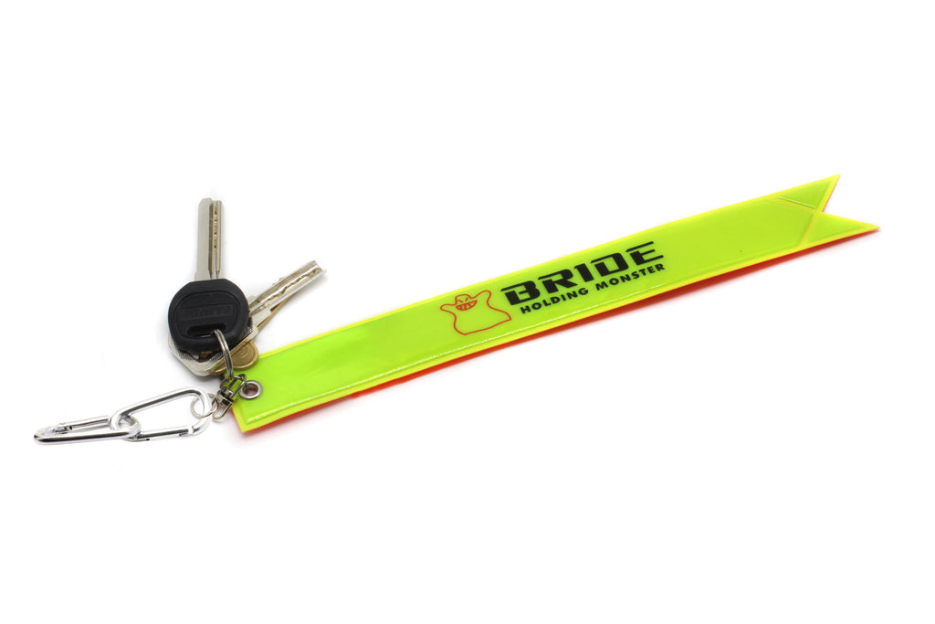 BRAND NEW JDM BRIDE REFLECTIVE STRIP DOUBLE SIDED KEYCHAIN
