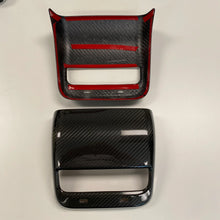 Load image into Gallery viewer, Brand New 2017-2024 Tesla Model 3 &amp; Y Real Carbon Fiber Rear Backseat A/C Vent Cover Trim