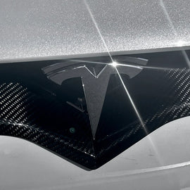 Brand New Tesla Model X 2016-2023 Real Carbon Fiber Front Center Grille Cover Trim