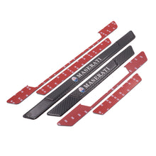 Load image into Gallery viewer, Brand New 4PCS Universal Maserati Real Carbon Fiber Black Car Door Scuff Sill Cover Panel Step Protector