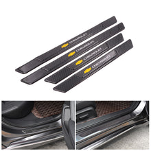 Load image into Gallery viewer, Brand New 4PCS Universal Chevrolet Real Carbon Fiber Black Car Door Scuff Sill Cover Panel Step Protector