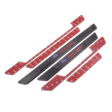 Load image into Gallery viewer, Brand New 4PCS Universal Ford Racing Real Carbon Fiber Black Car Door Scuff Sill Cover Panel Step Protector