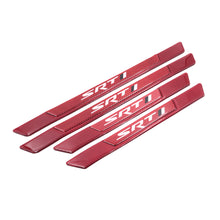 Load image into Gallery viewer, Brand New 4PCS Universal SRT Real Carbon Fiber Red Car Door Scuff Sill Cover Panel Step Protector