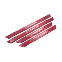 Load image into Gallery viewer, Brand New 4PCS Universal Mazda Real Carbon Fiber Red Car Door Scuff Sill Cover Panel Step Protector