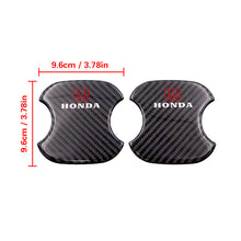 Load image into Gallery viewer, BRAND NEW UNIVERSAL 2PCS HONDA REAL CARBON FIBER ANTI-SCRATCH DOOR HANDLE PROTECTOR
