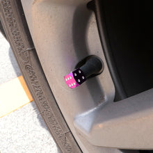 Load image into Gallery viewer, Brand New 4PCS Purple Dice Tire/Wheel Stem Air Valve CAPS Covers Set Universal Fitment