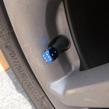 Load image into Gallery viewer, Brand New 4PCS Blue Dice Tire/Wheel Stem Air Valve CAPS Covers Set Universal Fitment