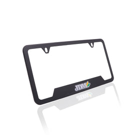 Brand New Universal 1PCS JDM BEGINNER LEAF Metal Black License Plate Frame