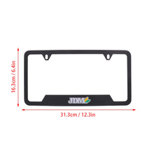 Load image into Gallery viewer, Brand New Universal 2PCS JDM BEGINNER LEAF Metal Black License Plate Frame