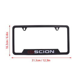 Brand New Universal 1PCS SCION Metal Black License Plate Frame
