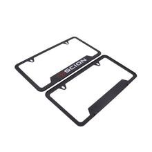 Load image into Gallery viewer, Brand New Universal 2PCS SCION Metal Black License Plate Frame