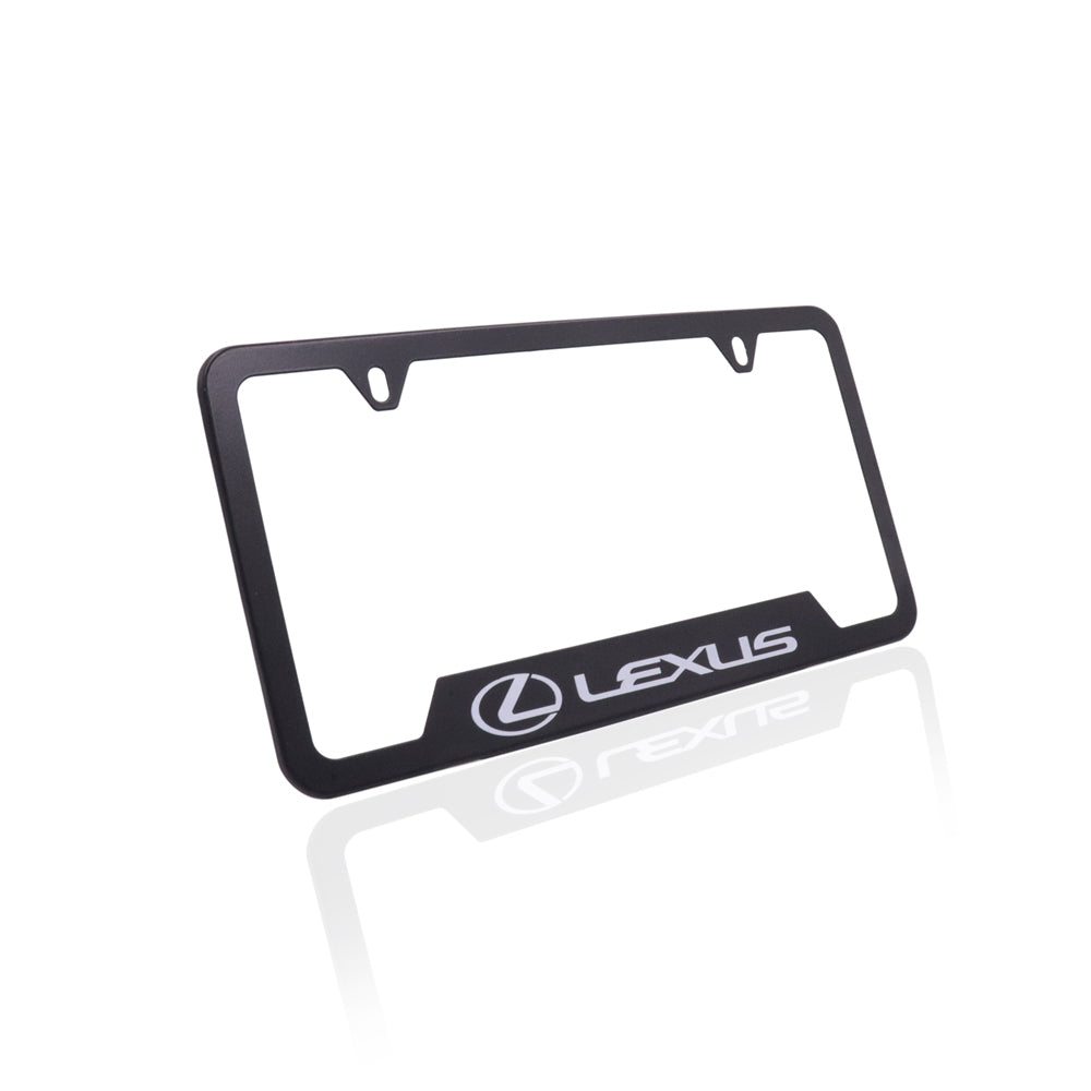 Brand New Universal 2PCS LEXUS Metal Black License Plate Frame