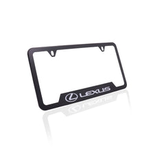 Load image into Gallery viewer, Brand New Universal 2PCS LEXUS Metal Black License Plate Frame