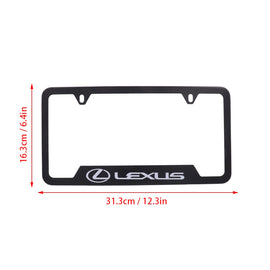 Brand New Universal 1PCS LEXUS Metal Black License Plate Frame