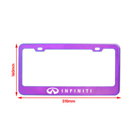 Brand New 1PCS UNIVERSAL INFINITI Neo Chrome Stainless Steel License Plate Frame
