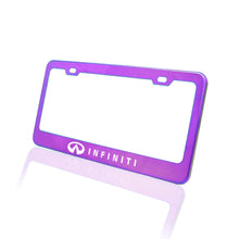 Load image into Gallery viewer, Brand New 1PCS UNIVERSAL INFINITI Neo Chrome Stainless Steel License Plate Frame