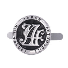 Load image into Gallery viewer, Brand New Universal Japan Automobile Federation JAF METAL Black Emblem Badge Cars Front Grille