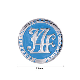 Brand New Universal Japan Automobile Federation JAF METAL Teal Emblem Badge Cars Front Grille