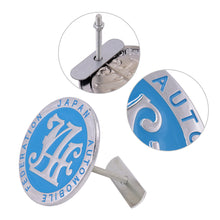Load image into Gallery viewer, Brand New Universal Japan Automobile Federation JAF METAL Teal Emblem Badge Cars Front Grille